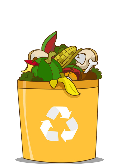 organic food recycle bin