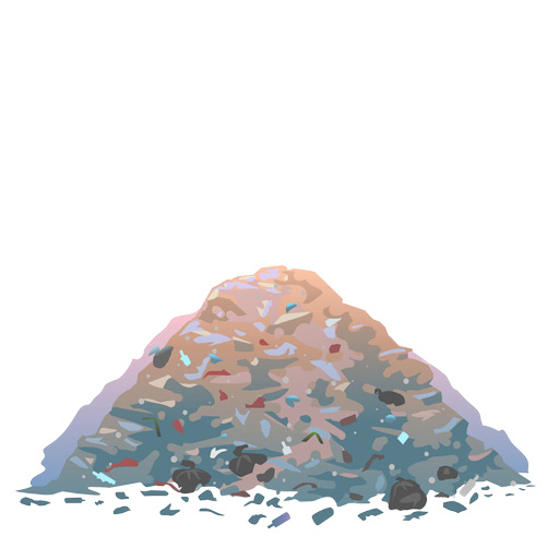pile of garbage illustration